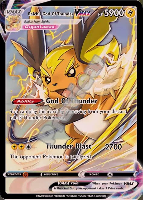 pokemon mega raichu ex card.